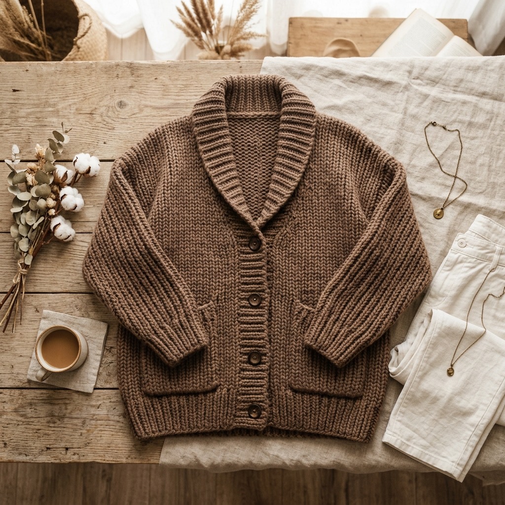 Cardigan Knit Mocca